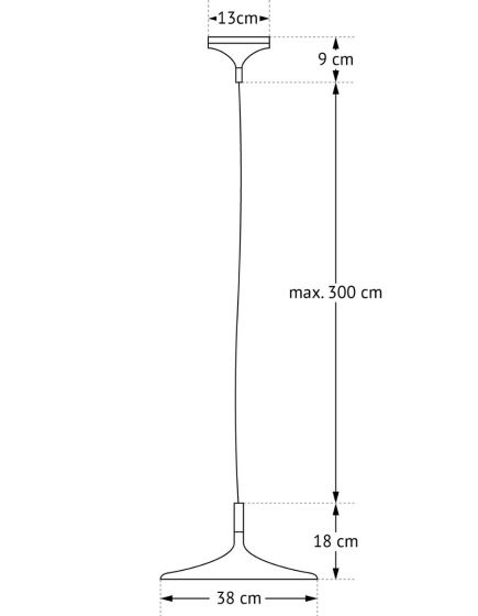 Frezoli Fluente Hanglamp | Donker Messing | 38 cm