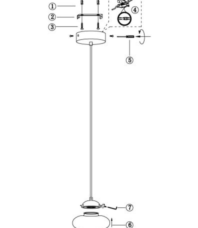 Frezoli Vetroso Hanglamp | Plat | Smoke Glass | Mat Zwart