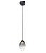 Frezoli Vetroso Hanglamp | Bol | Smoke Glass | Mat Zwart