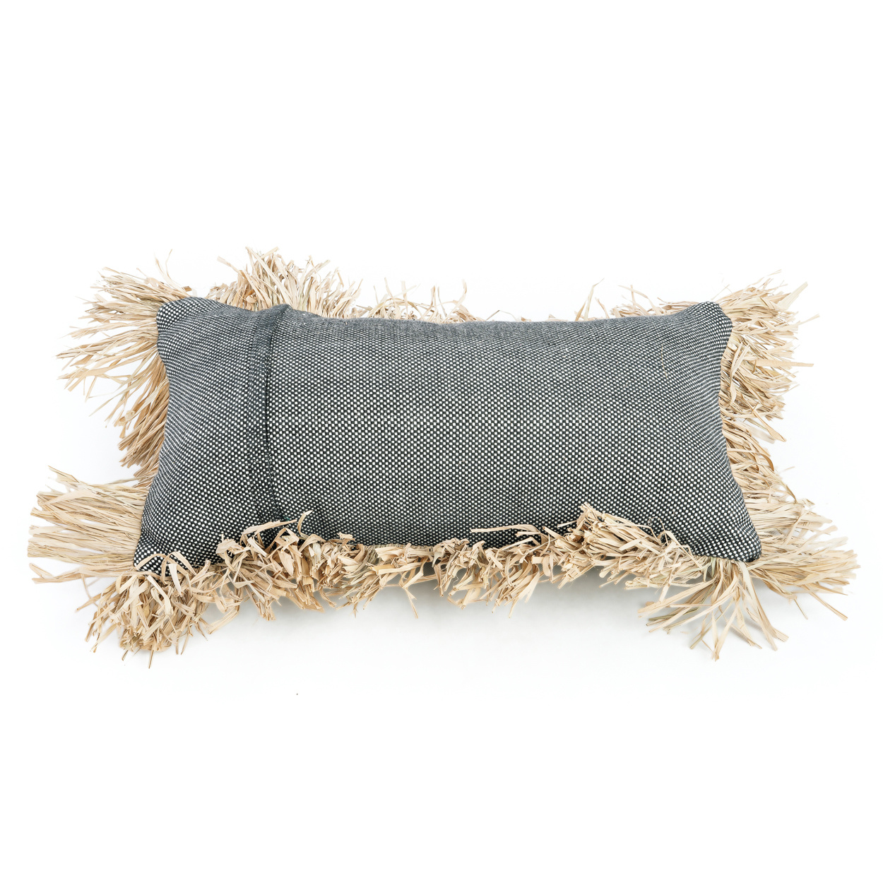 Bazar Bizar Cotton Bonita Kussenhoes - Zwart Naturel - 30x50