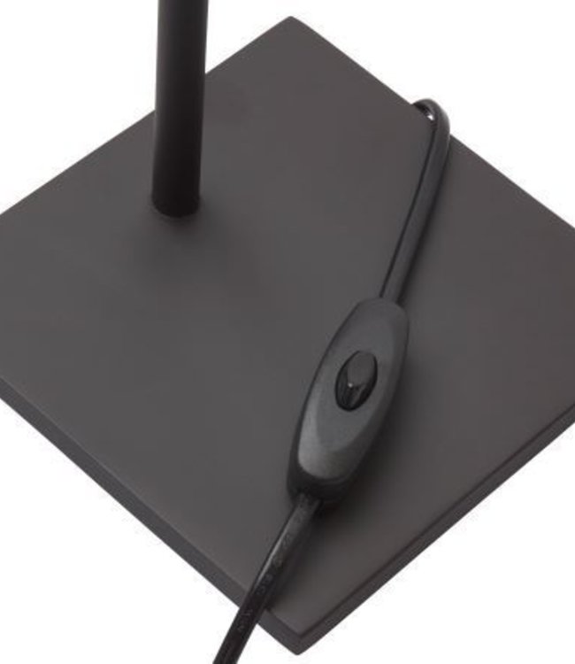 Frezoli Tubino Tafellamp met Koperen Kap | Mat Zwart