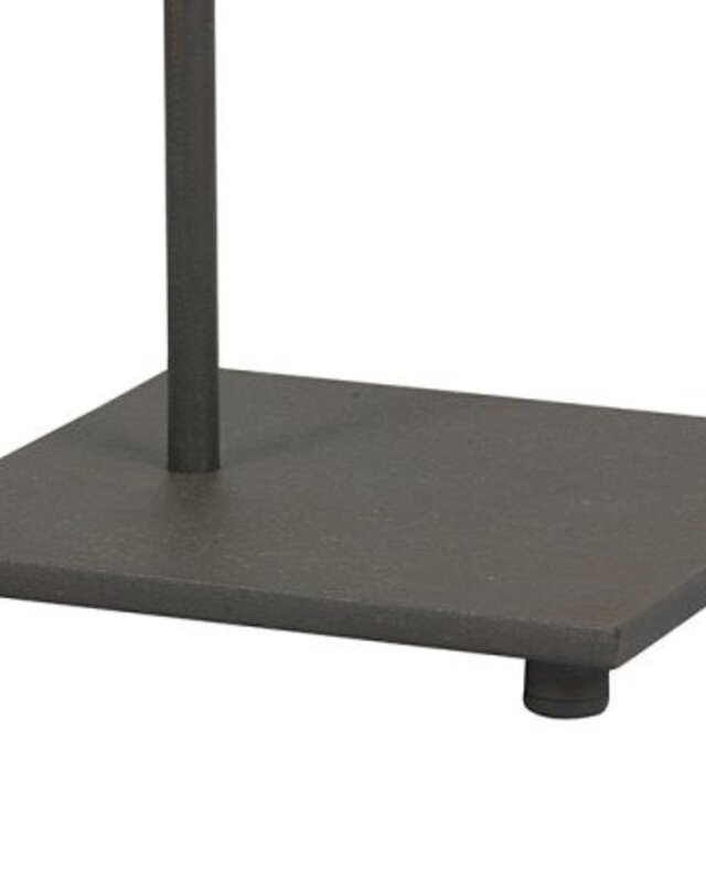 Frezoli Tubino Vloerlamp met Zwart/Bruine Kap | Mat Zwart
