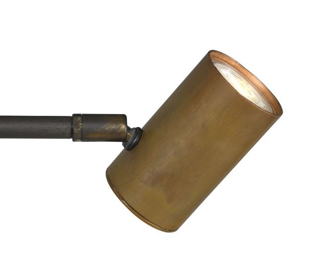 Frezoli Tubino Vloerlamp met Koperen Kap | Mat Zwart