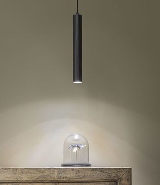 Frezoli Tubino Buis Lamp met Zwart/Bruine Finish