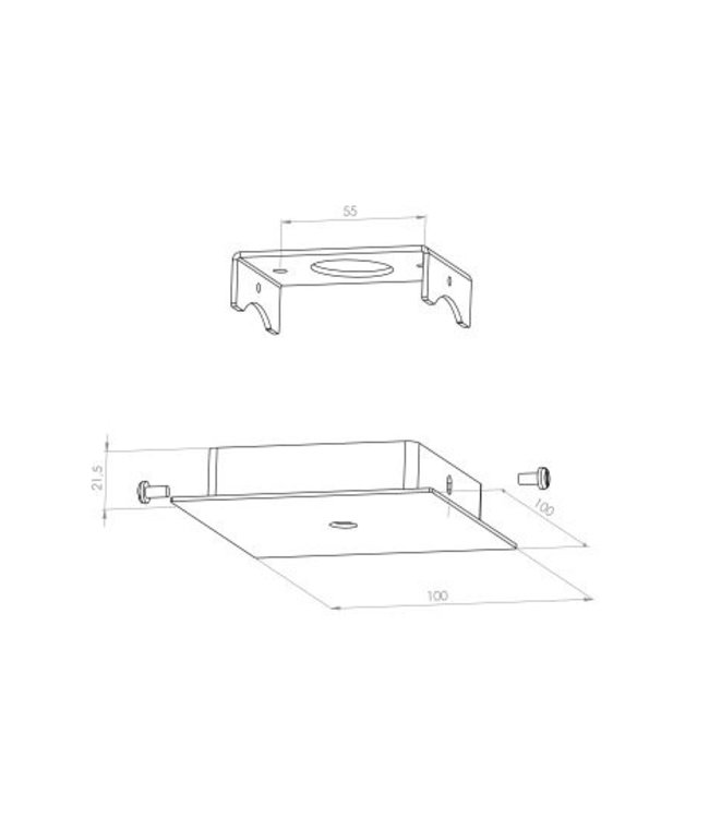 Frezoli Tubino Buis Lamp met Koperen Finish