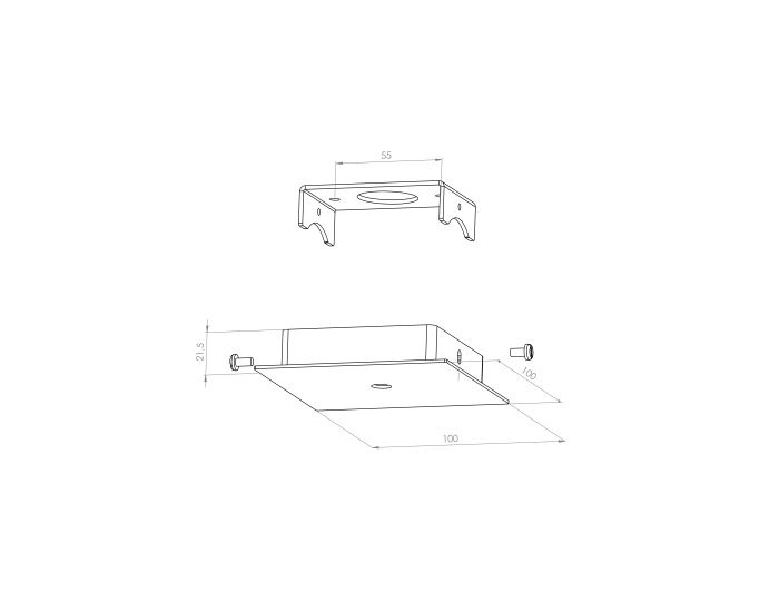 Frezoli Tubino Buis Lamp met Koperen Finish