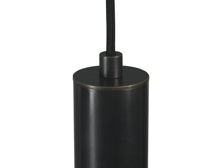 Frezoli Tubino Hanglamp met 5 Buizen | Zwart/Bruine Finish