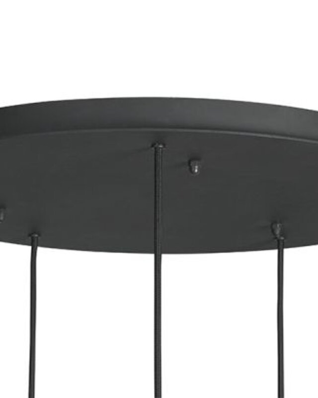 Frezoli Tubino Hanglamp met 5 Buizen | Zwart/Bruine Finish