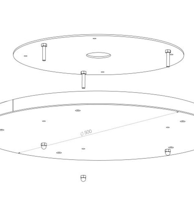 Frezoli Tubino Hanglamp met 5 Buizen | Zwart/Bruine Finish