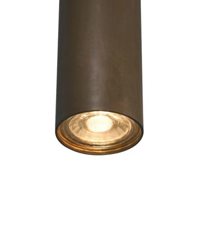 Frezoli Tubino Hanglamp met 5 koperen buizen | Mat Zwart