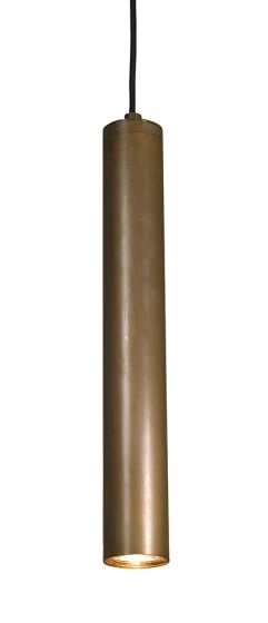 Frezoli Tubino Hanglamp met 5 koperen buizen | Mat Zwart