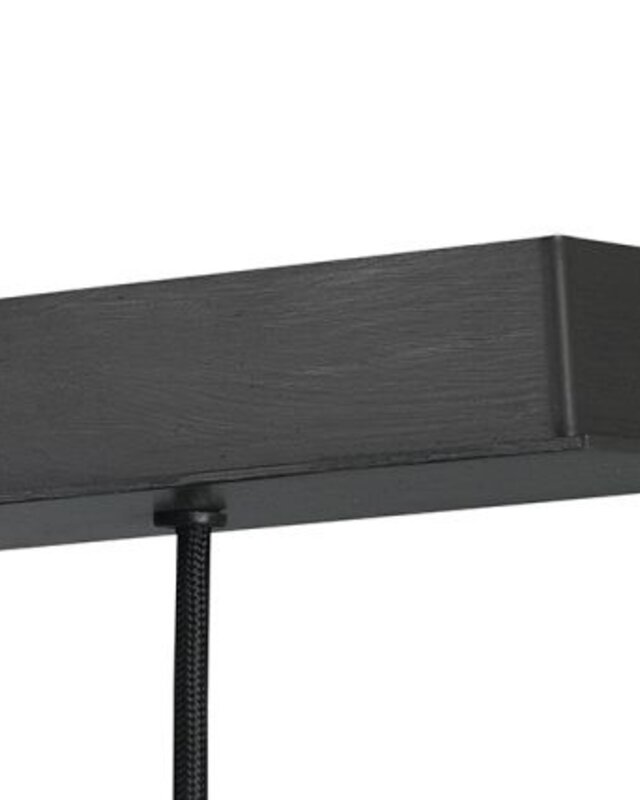 Frezoli Tubino Hanglamp met 5 koperen buizen | Mat Zwart