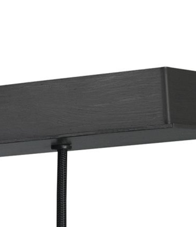 Frezoli Tubino Hanglamp met 5 koperen buizen | Mat Zwart