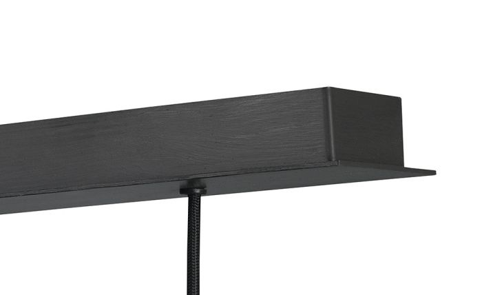 Frezoli Tubino Hanglamp met 5 koperen buizen | Mat Zwart