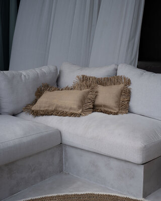 Bazar Bizar Cotton Bonita Kussenhoes - Naturel - 30x50