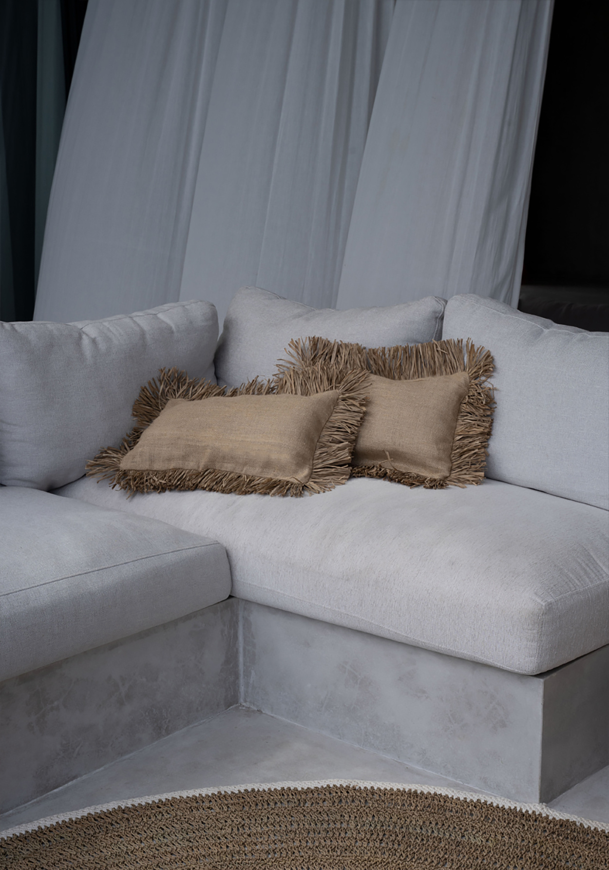 Bazar Bizar Cotton Bonita Kussenhoes - Naturel - 30x50