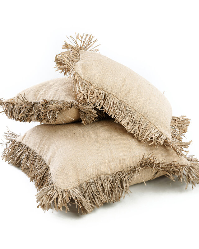 Bazar Bizar Cotton Bonita Kussenhoes - Naturel - 40x40