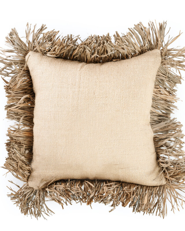 Bazar Bizar Cotton Bonita Kussenhoes - Naturel - 40x40
