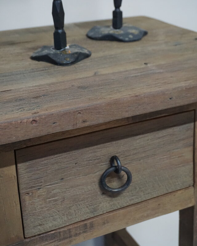 Rene Houtman Wandtafel Muurtafel Grey 2 lades H90 cm