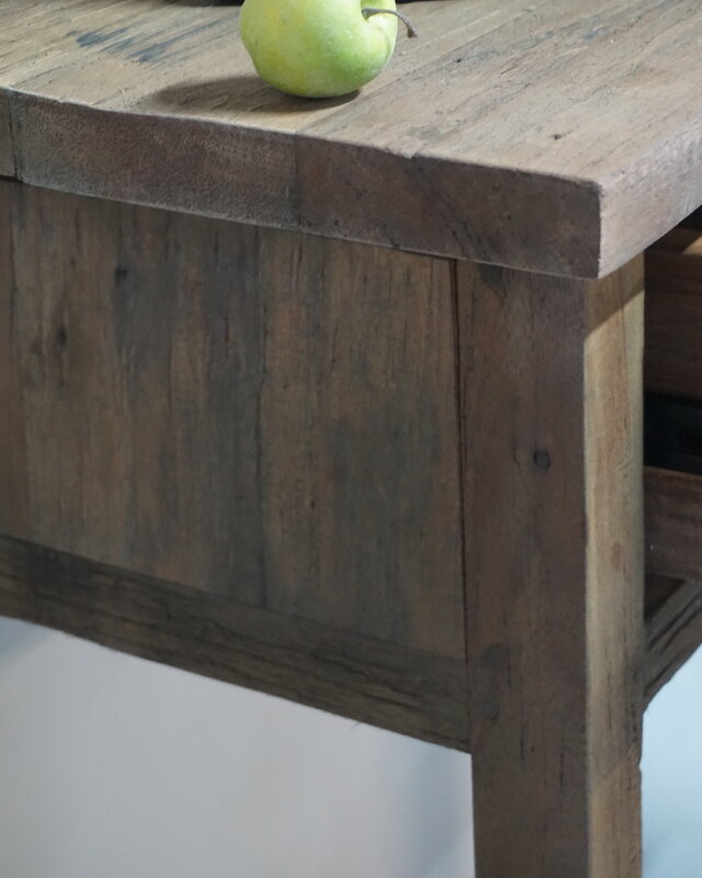 Rene Houtman Wandtafel Muurtafel Grey 2 lades H90 cm