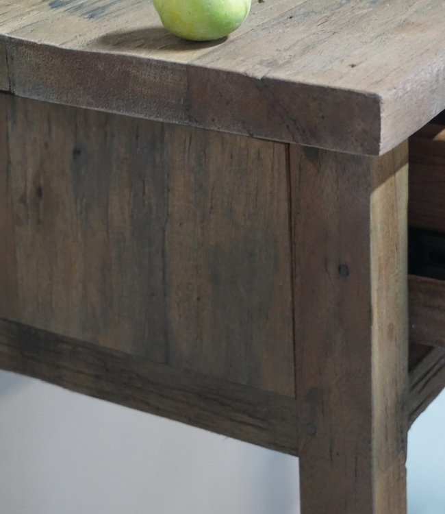 Rene Houtman Wandtafel Muurtafel Grey 2 lades H90 cm