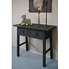 Wandtafel Muurtafel Zwart 2 lades H90 cm