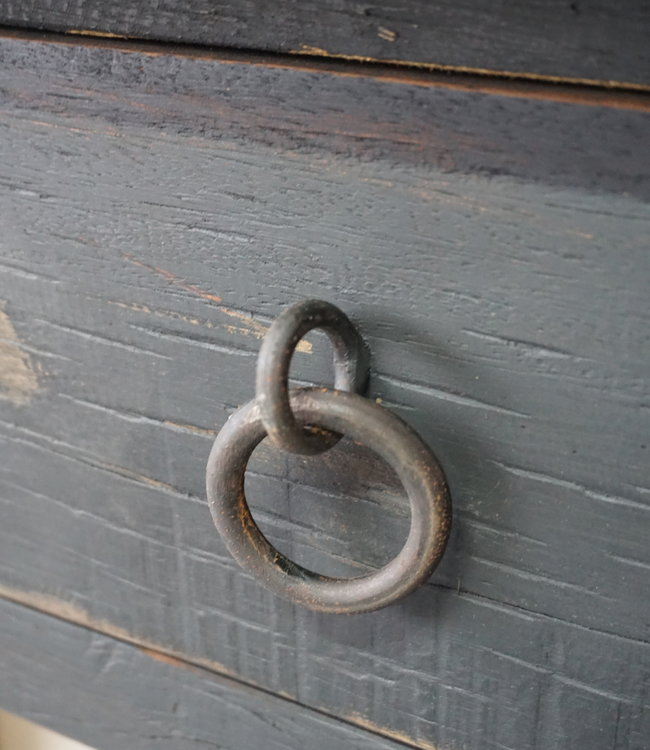 Rene Houtman Wandtafel Muurtafel Zwart 2 lades H90 cm