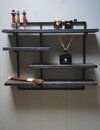 Rene Houtman Wandrek Legplanken Metaal  Zwart B100xH80 cm