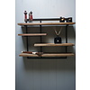 Wandrek Legplanken Metaal  Naturel B100xH80 cm