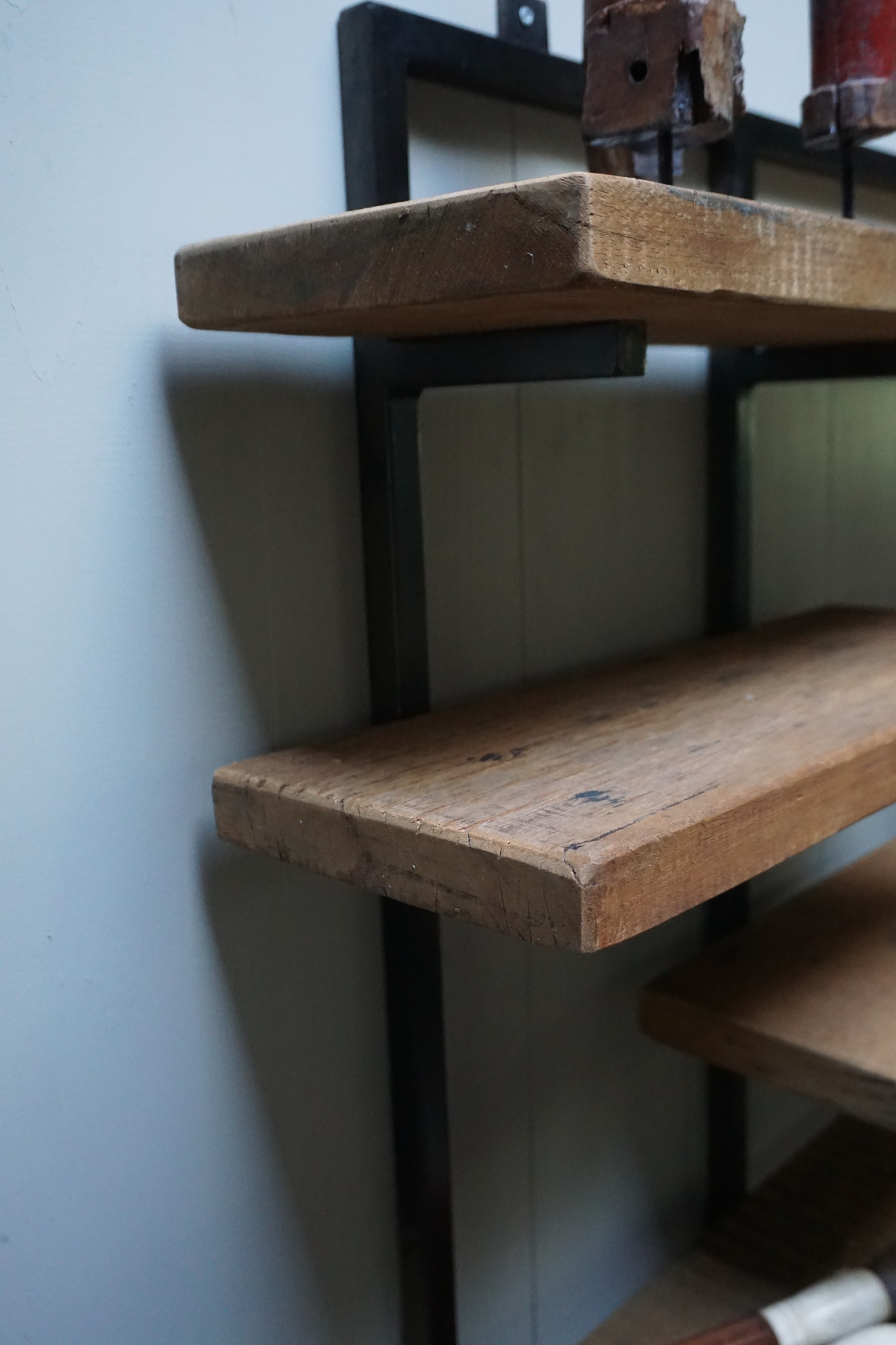 Rene Houtman Wandrek Legplanken Metaal Naturel B100xH80 cm