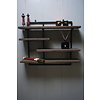 Wandrek Legplanken Metaal Grey B100xH80 cm
