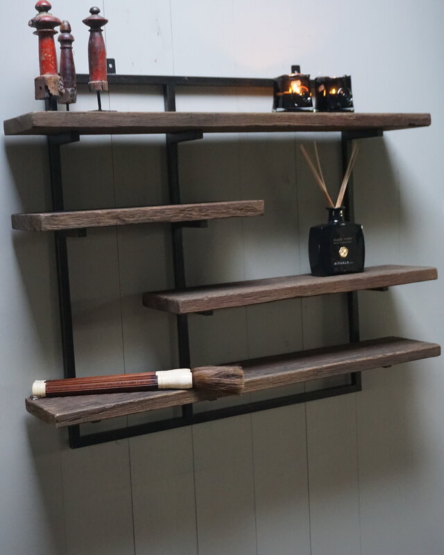 Rene Houtman Wandrek Legplanken Metaal Grey B100xH80 cm