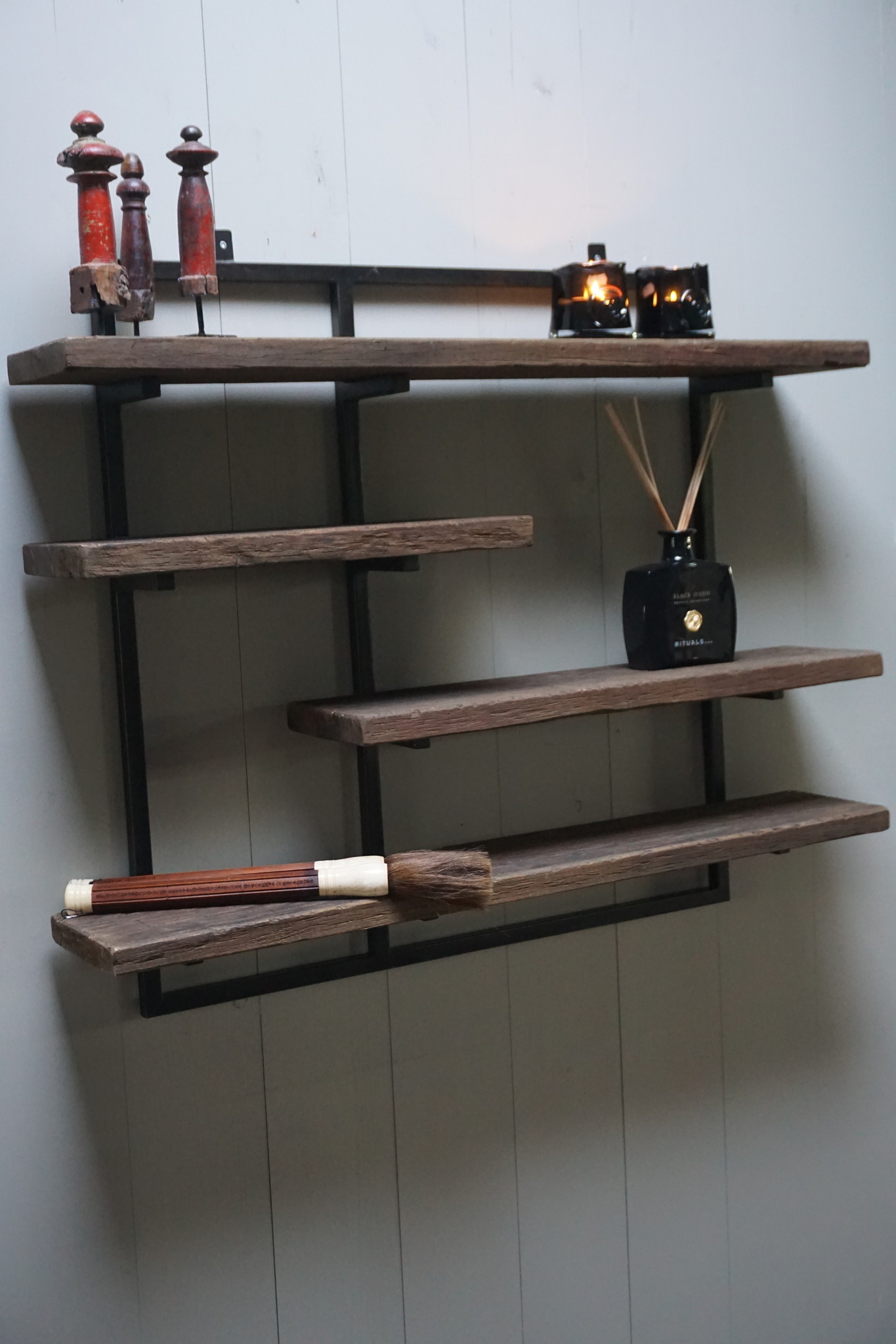 Rene Houtman Wandrek Legplanken Metaal Grey B100xH80 cm