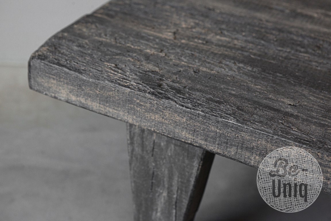 Be-Uniq Massieve Salontafel | Rustic Black | H35 x B120 x D55 cm