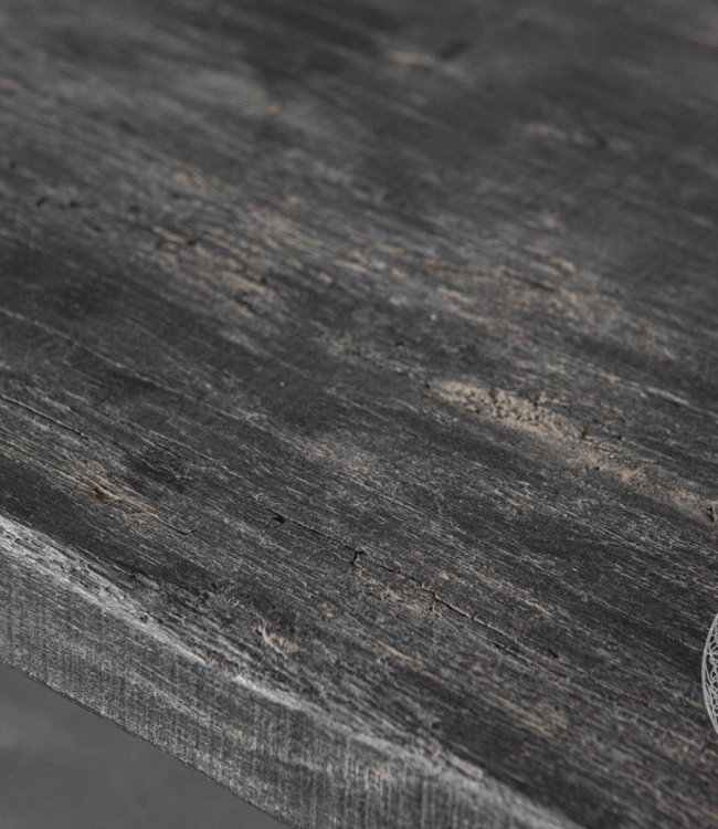 Be-Uniq Massieve Salontafel | Rustic Black | H35 x B120 x D55 cm
