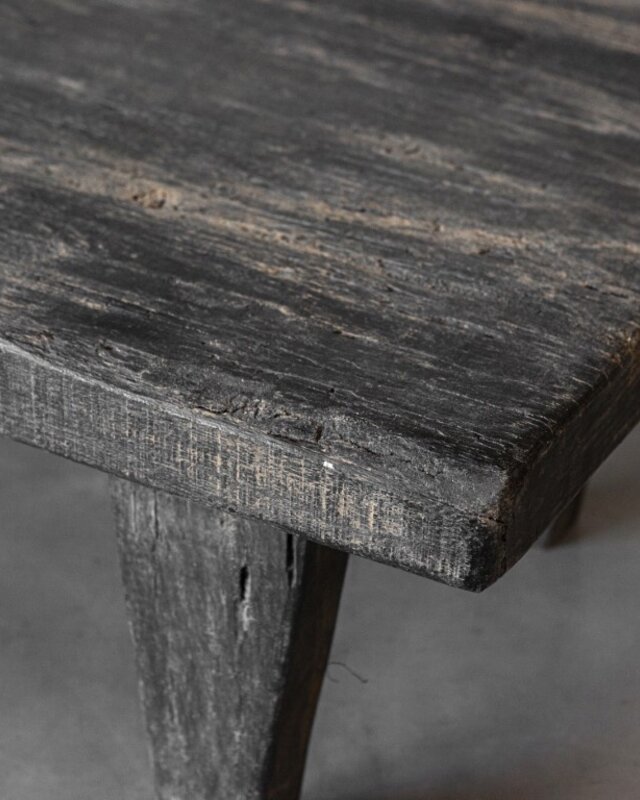 Be-Uniq Massieve Salontafel | Rustic Black | H35 x B120 x D55 cm