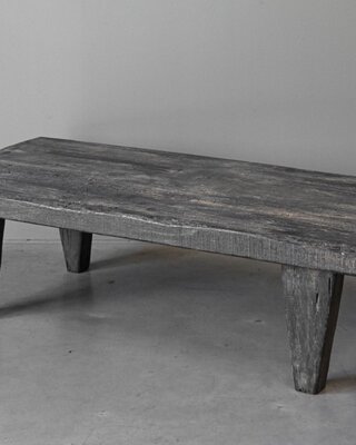 Be-Uniq Massieve Salontafel | Rustic Black | H35 x B120 x D55 cm
