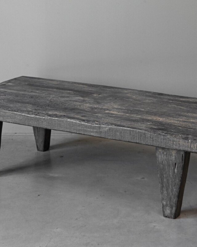 Be-Uniq Massieve Salontafel | Rustic Black | H35 x B120 x D55 cm