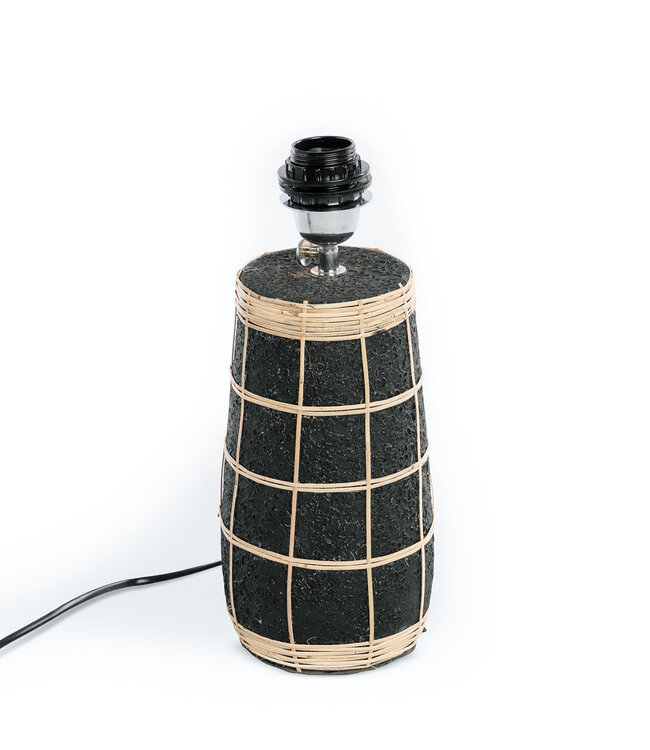 Bazar Bizar The Naxos Tafel Lamp - Black Natural | H56 cm