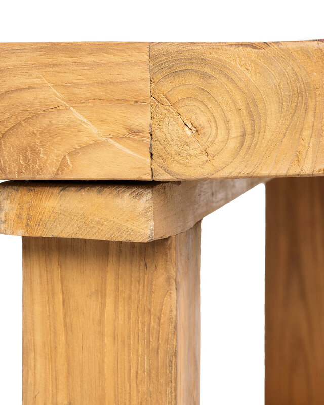 Bazar Bizar Teak Koffie Tafel - Natural | H40 x B70 x L110 cm