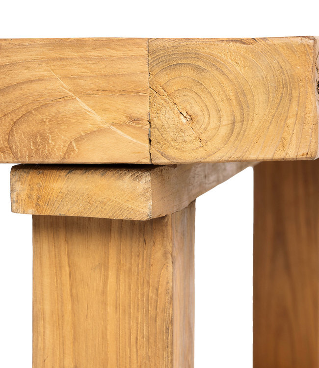 Bazar Bizar Teak Koffie Tafel - Natural | H40 x B70 x L110 cm