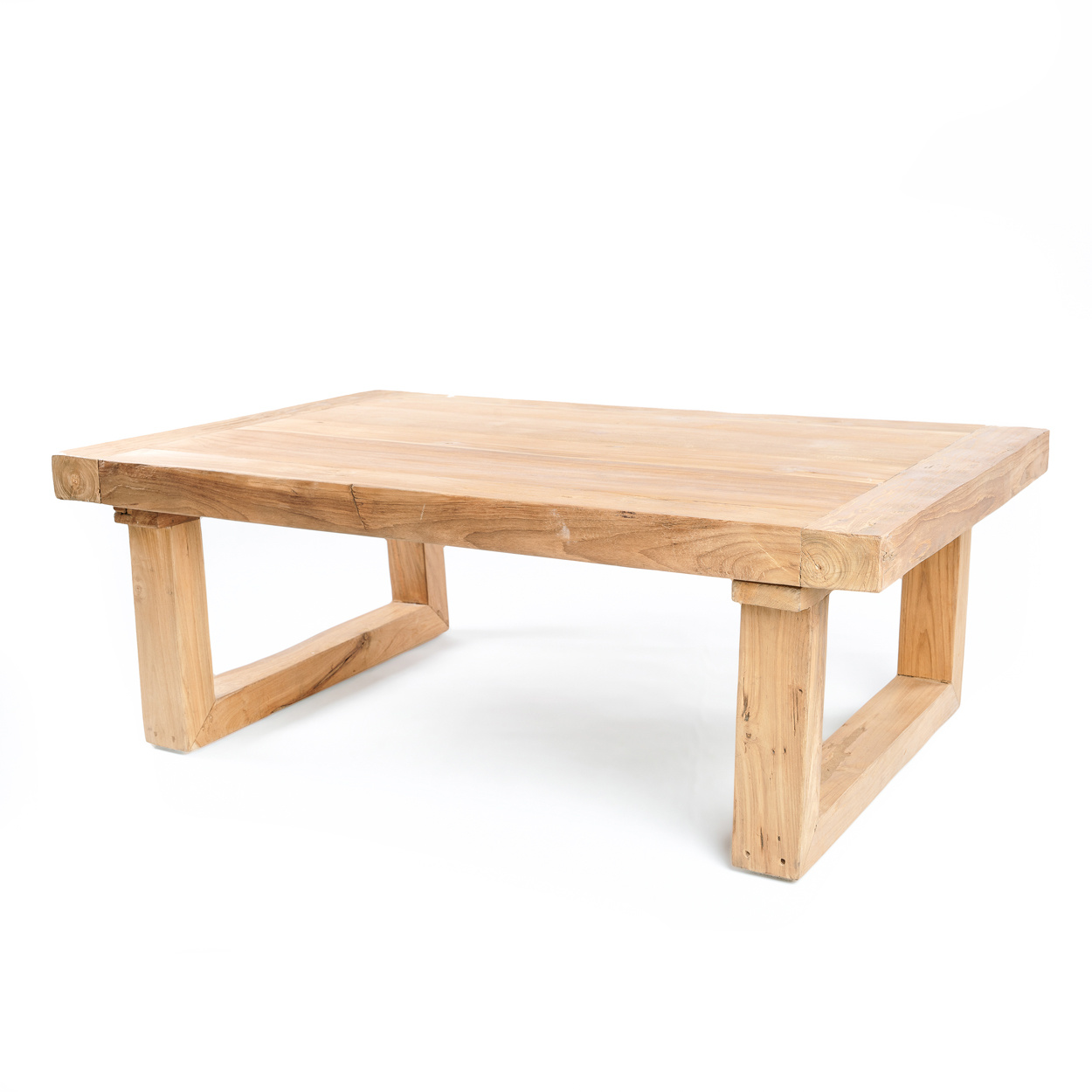Bazar Bizar Teak Koffie Tafel - Natural | H40 x B70 x L110 cm