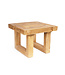 Bazar Bizar Teak Side Table - Naturel | H40 x B50 x L50 cm