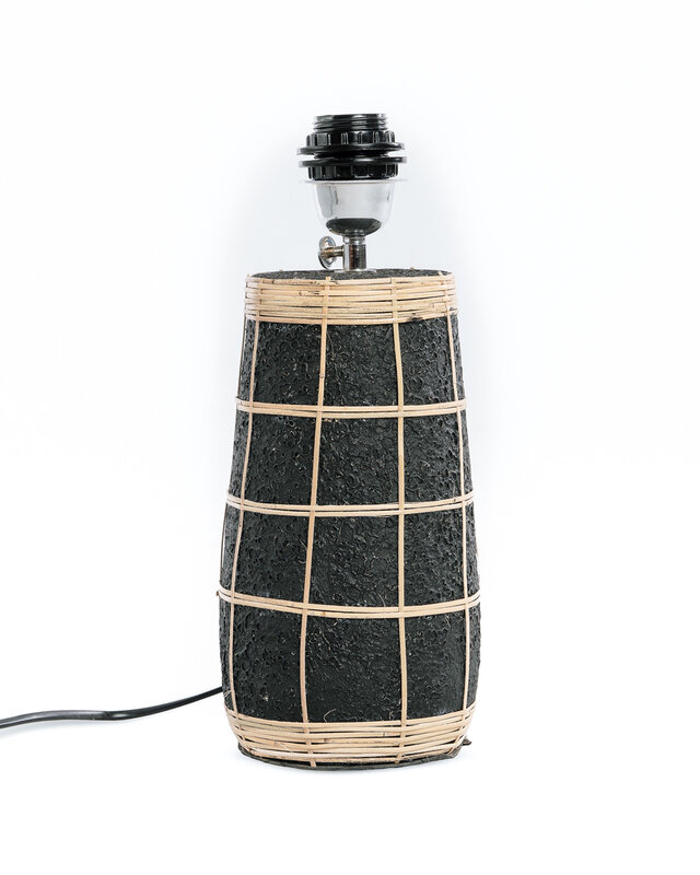 Bazar Bizar De Skiathos Tafellamp - Naturel Zwart | H51 cm