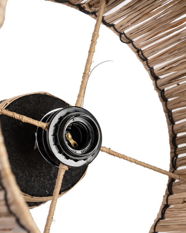 Bazar Bizar De Skiathos Tafellamp - Naturel Zwart | H51 cm