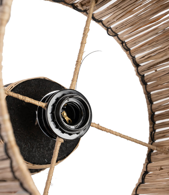 Bazar Bizar De Skiathos Tafellamp - Naturel Zwart | H51 cm