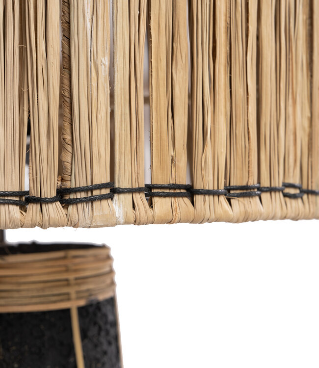 Bazar Bizar De Skiathos Tafellamp - Naturel Zwart | H51 cm