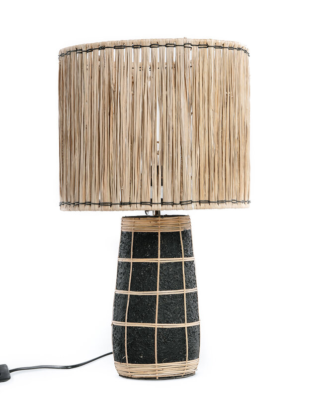 Bazar Bizar De Skiathos Tafellamp - Naturel Zwart | H51 cm