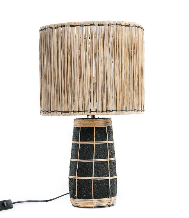 Bazar Bizar De Skiathos Tafellamp - Naturel Zwart | H51 cm