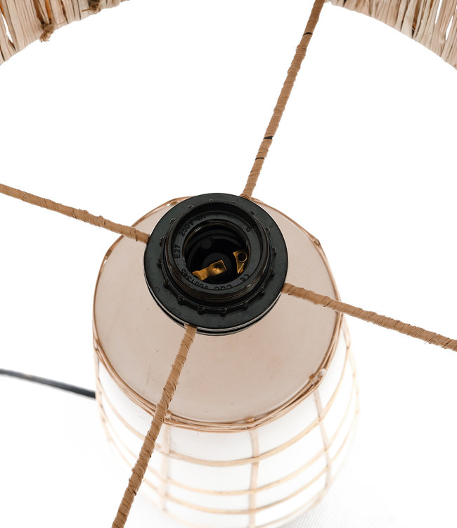 Bazar Bizar De Skiathos Tafellamp - Naturel Wit | H51 cm